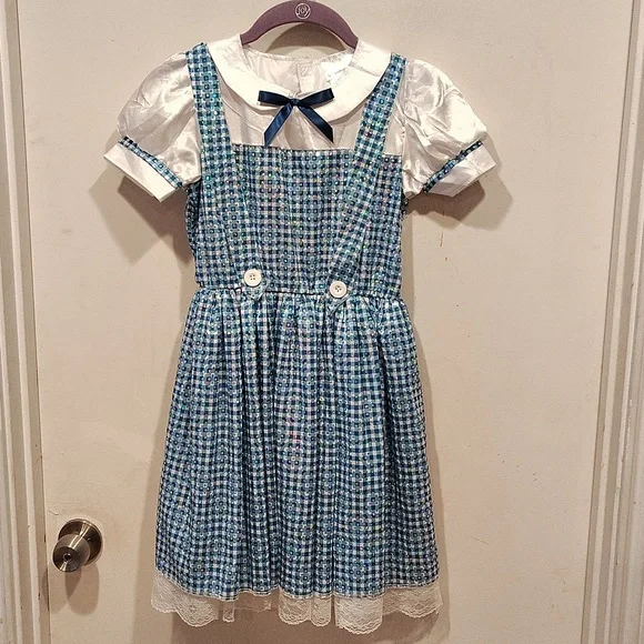 blue gingham dress dorothy Amazon.com: Fun Costumes Adult Dorothy Costume Women's Long Blue Gingham Dress XX-Small : Clothing, Shoes & Jewelry